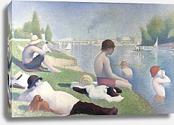 Постер Сера Жорж-Пьер (Georges Seurat) Купальщики в Аньере
