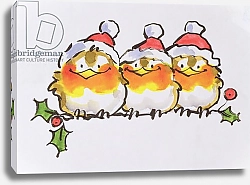 Постер Мэттьюз Диана (совр) Christmas Robins