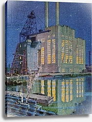 Постер Школа: Американская 20в. Electric Power Station, 1923