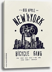 Постер Винтажный плакат с Нью-Йорком