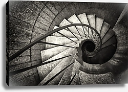 Постер Винтовая каменная лестница