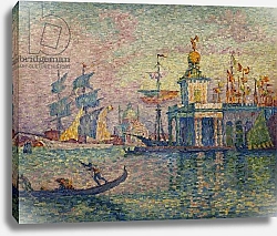 Постер Синьяк Поль (Paul Signac) Venice- The Customs House; Venise- La douane de mer, 1908