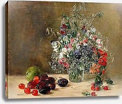 Постер Мюнф-Норстедт Анна Натюрморт с цветами и фруктами