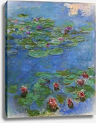 Постер Моне Клод (Claude Monet) Красные кувшинки