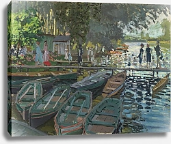 Постер Моне Клод (Claude Monet) Bathers at La Grenouillere, 1869 2