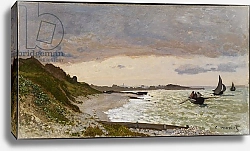 Постер Моне Клод (Claude Monet) The Seashore at Sainte-Adresse, 1864