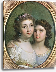 Постер Боровиковский Владимир Lizanka and Dashenka, 1784
