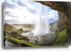 Постер Исландия. Seljandafoss waterfall №2