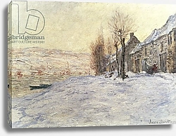 Постер Моне Клод (Claude Monet) Lavacourt under Snow, c.1878-81