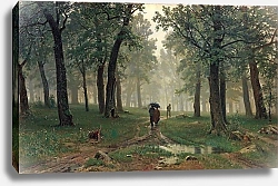 Постер Шишкин Иван Дождь в лесу