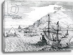 Постер Мериан Мэтьюс View of Cocos Island and Verraders Island, 1655