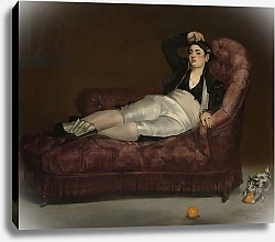 Постер Мане Эдуард (Edouard Manet) Reclining Young Woman in Spanish Costume, 1862-63