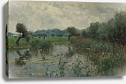 Постер Руфолс Виллем Water Meadows on the River IJssel
