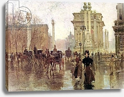 Постер Корнойер Поль The Dewey Arch, Madison Square Park, c.1900