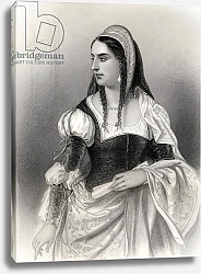 Постер Стаал Пьер (грав) Isabella I 'The Catholic', illustration from 'World Noted Women' by Mary Cowden Clarke, 1858