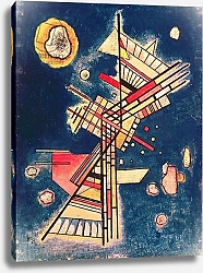Постер Кандинский Василий Composition with a Blue Background, 1927