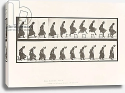 Постер Муйбридж Идвеард Plate 156. Jumping; Running Straight High Jump, 1885
