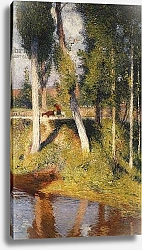 Постер Мартин Генри Landscape with the Edge of a River; Paysage au Bord de la Riviere,