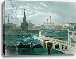 Постер Руссель Пол (Москва) View of the Moscow Kremlin, 1840's