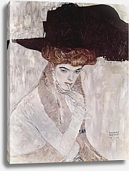 Постер Климт Густав (Gustav Klimt) Черная шляпа