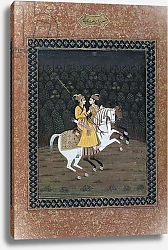 Постер Школа: Индийская 18в Baz Bahadur Riding with Rupmati, 18th century