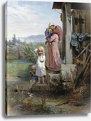 Постер Кошелев Николай Утро в деревне. 1880-е