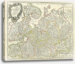 Постер Карта Европейской части России, 1753 г. 1