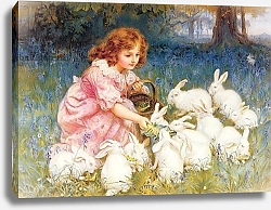 Постер Морган Фредерик Feeding the Rabbits