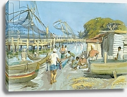 Постер Скотт Болтон (совр) Fishing Nets near Cochin, 1994