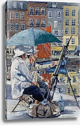 Постер Лоундс Розмари (совр) Painter and his Wife, Honfleur