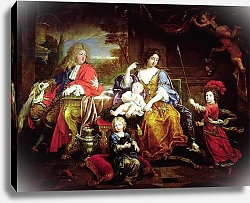 Постер Мигнар Пьер The Grand Dauphin with his Wife and Children, 1687