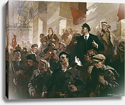 Постер Lenin at Finland Station in Petrograd'.
