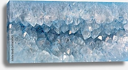Постер Кристаллы кварца в голубом агате