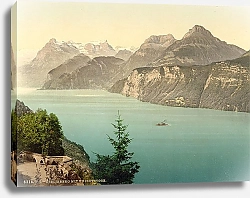 Постер Швейцария. Зеелисберг, гора Ури Ротшток