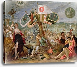 Постер Аахен Йоханн Allegory of the Turkish Wars: The Battle of Hermannstadt