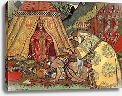 Постер Билибин Иван Царь Дадон перед Шамаханской царицей