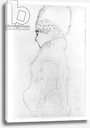 Постер Климт Густав (Gustav Klimt) Lady with a Tall Hat, c.1917,