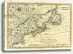 Постер Бонне Чарльз (карты) Eastern Canada, Newfoundland, Nova Scotia and St John Island, 1780