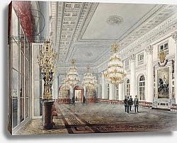 Постер Садовников Василий The Great Hall, Winter Palace, St. Petersburg, 1837