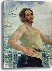 Постер Репин Илья Portrait of Author Leonid Andreev, 1912