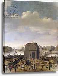Постер Мэфам Джон View of the Bridge and Quai de la Tournelle, c.1645 2
