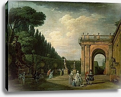Постер Верне Клод The Gardens of the Villa Ludovisi, Rome, 1749