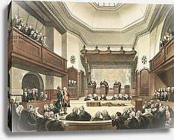 Постер Роуландсон Томас Court of Common Pleas, Westminster Hall, engraved by J. C. Stadler, 1808