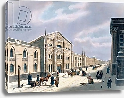 Постер Школа: Русская 19в. The Synodal Printing house at Nikolyskaya street on Moscow, 1840s 1