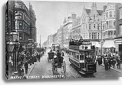 Постер Неизвестен Market Street, Manchester, c.1910 3