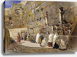 Постер Вернер Карл The Wailing Wall, Jerusalem, 1863