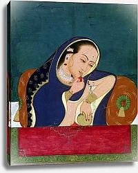 Постер Школа: Индийская 18в Intoxicated Lady at a Window, late 18th century