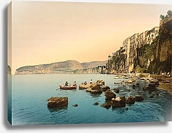Постер Италия. Город Соренто у моря