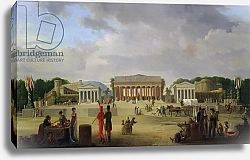 Постер Казин Жан-Чарльз View of the Grand Theatre Constructed in the Place de la Concorde for the Fete de la Paix, 1801