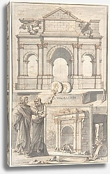 Постер Гери Ян A Reconstruction of the Arch of Gallienus and a View of the Ruins